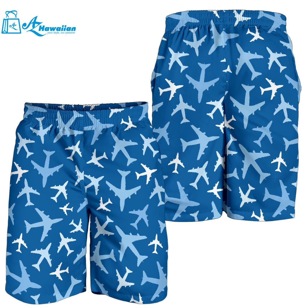 Airplane Pattern In The Sky Men Shorts