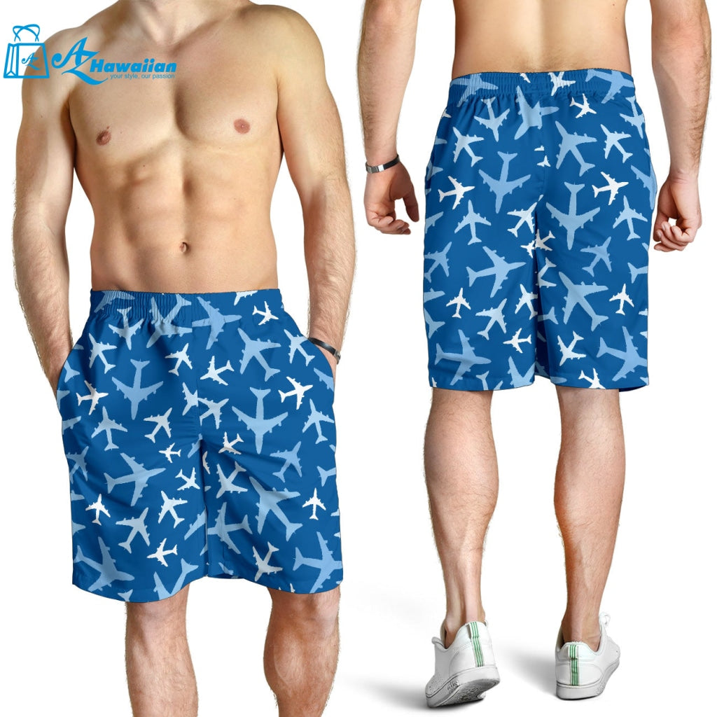 Airplane Pattern In The Sky Men Shorts