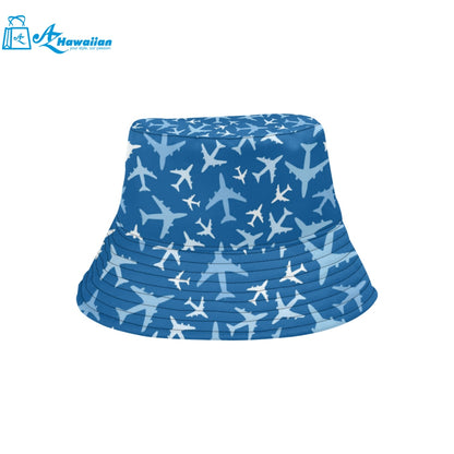 Airplane pattern in the sky Unisex Bucket Hat