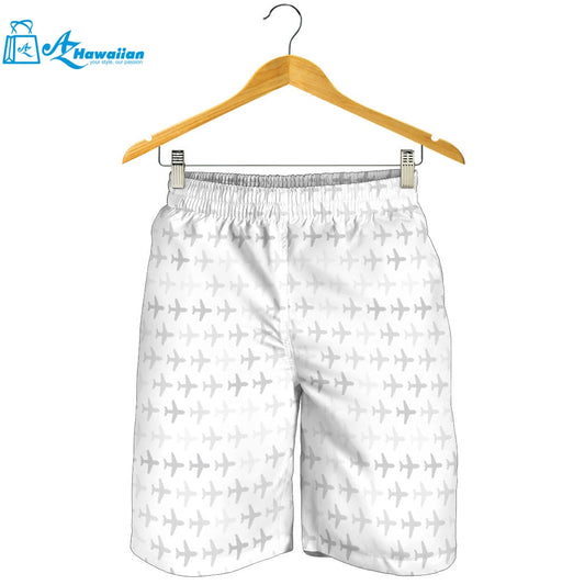 Airplane Print Pattern Men Shorts