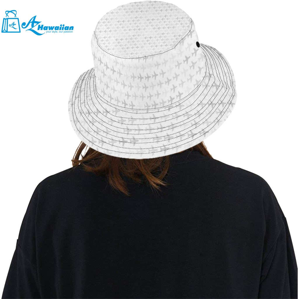 Airplane print pattern Unisex Bucket Hat