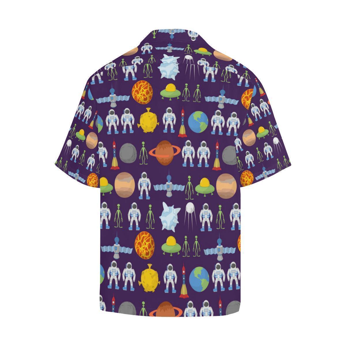 Alien Astronaut Planet Hawaiian Shirt