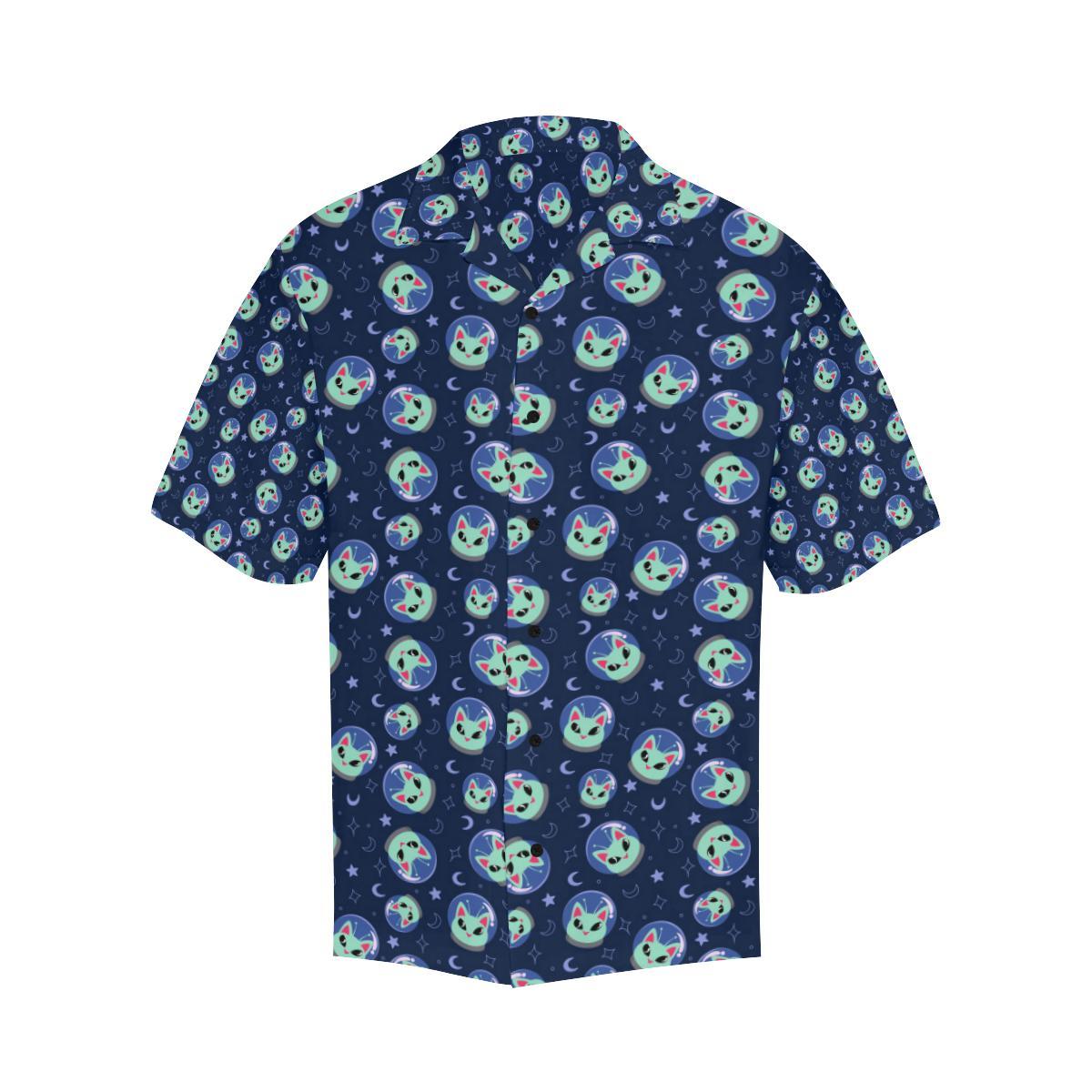 Alien Cat Hawaiian Shirt