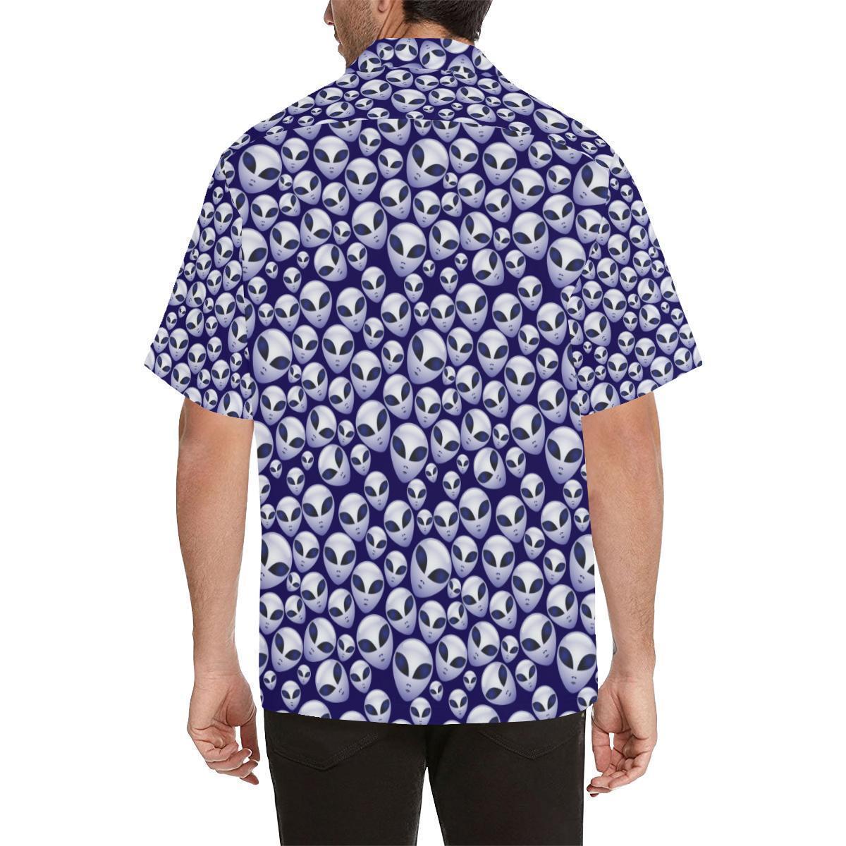 Alien Head Extraterrestrial Hawaiian Shirt