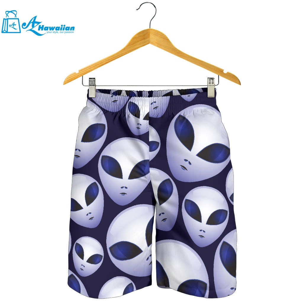 Alien Pattern Print Design 01 Men Shorts