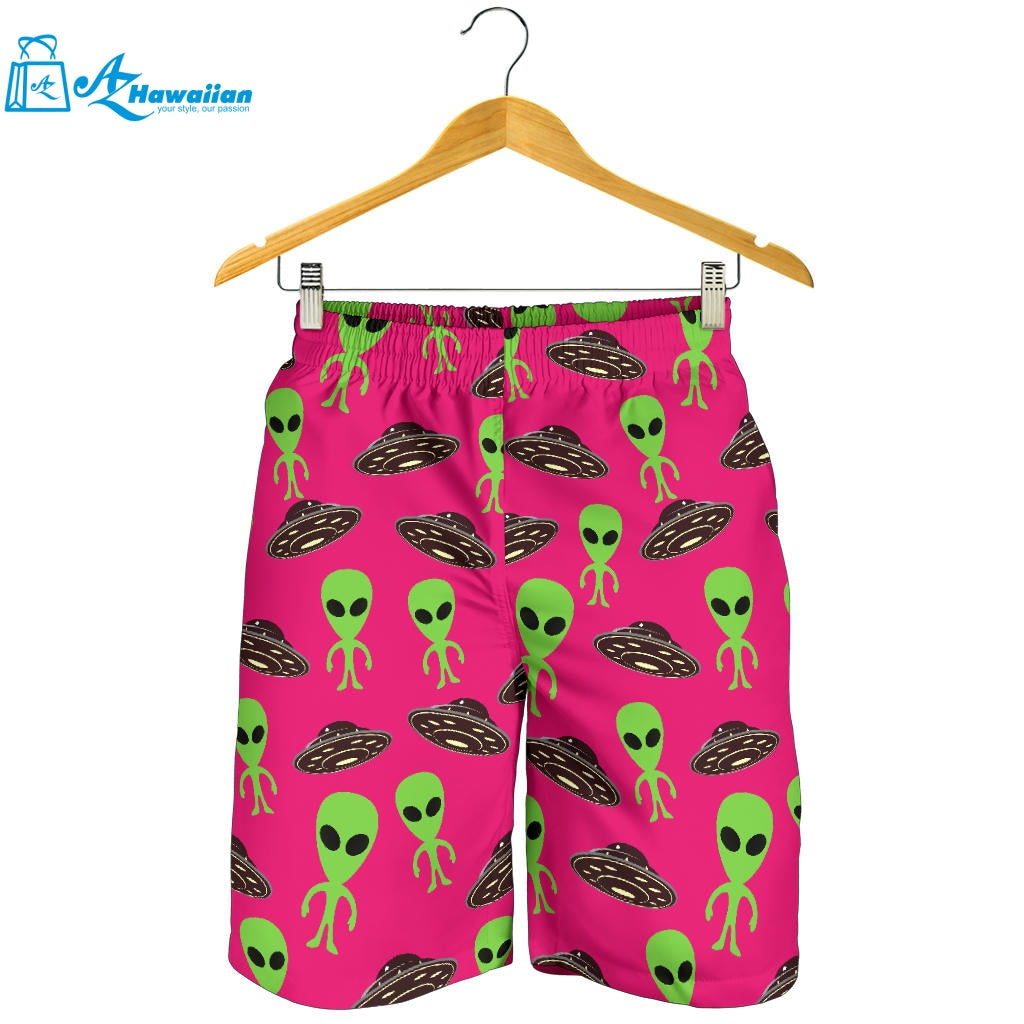 Alien Pattern Print Design 03 Men Shorts