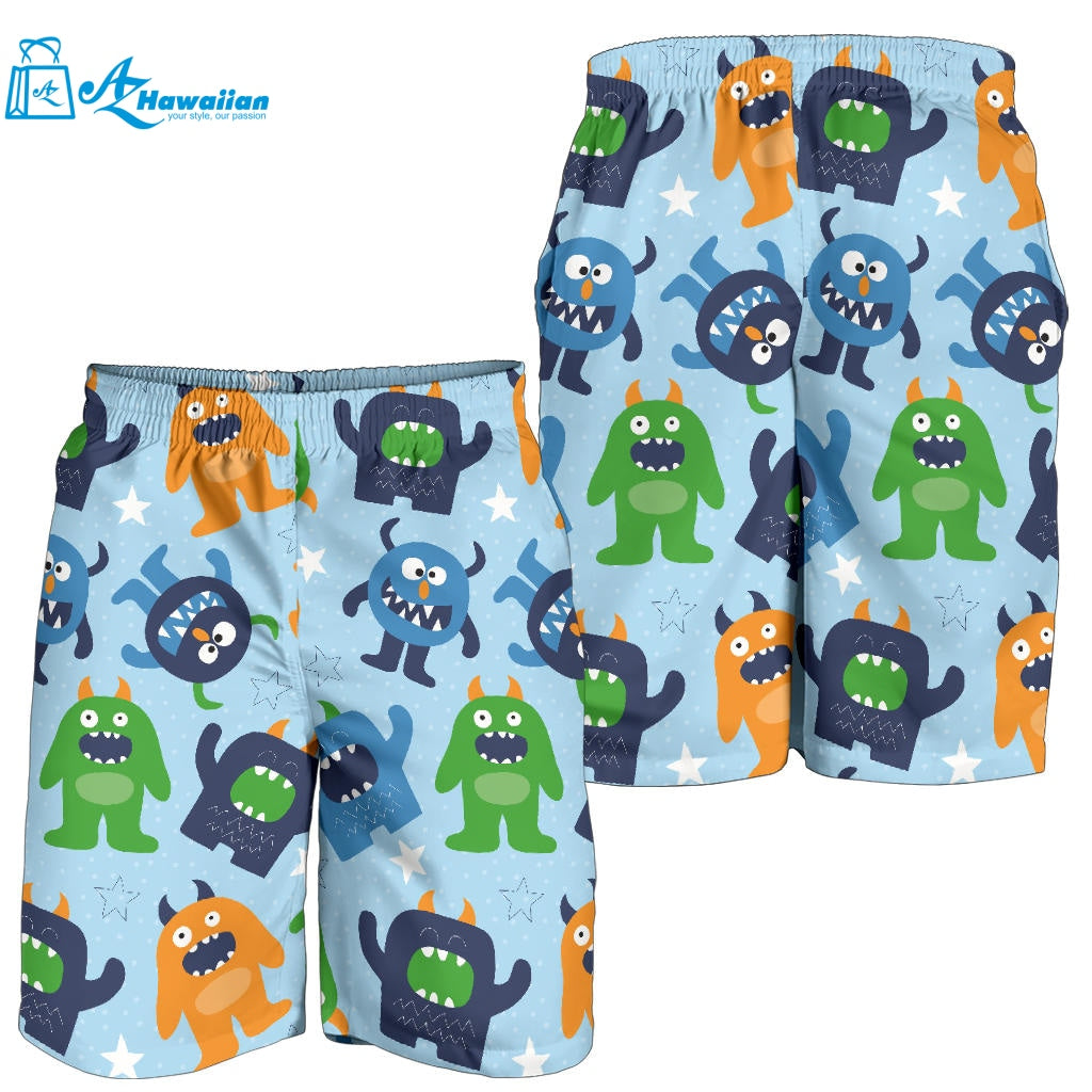 Alien Pattern Print Design 04 Men Shorts