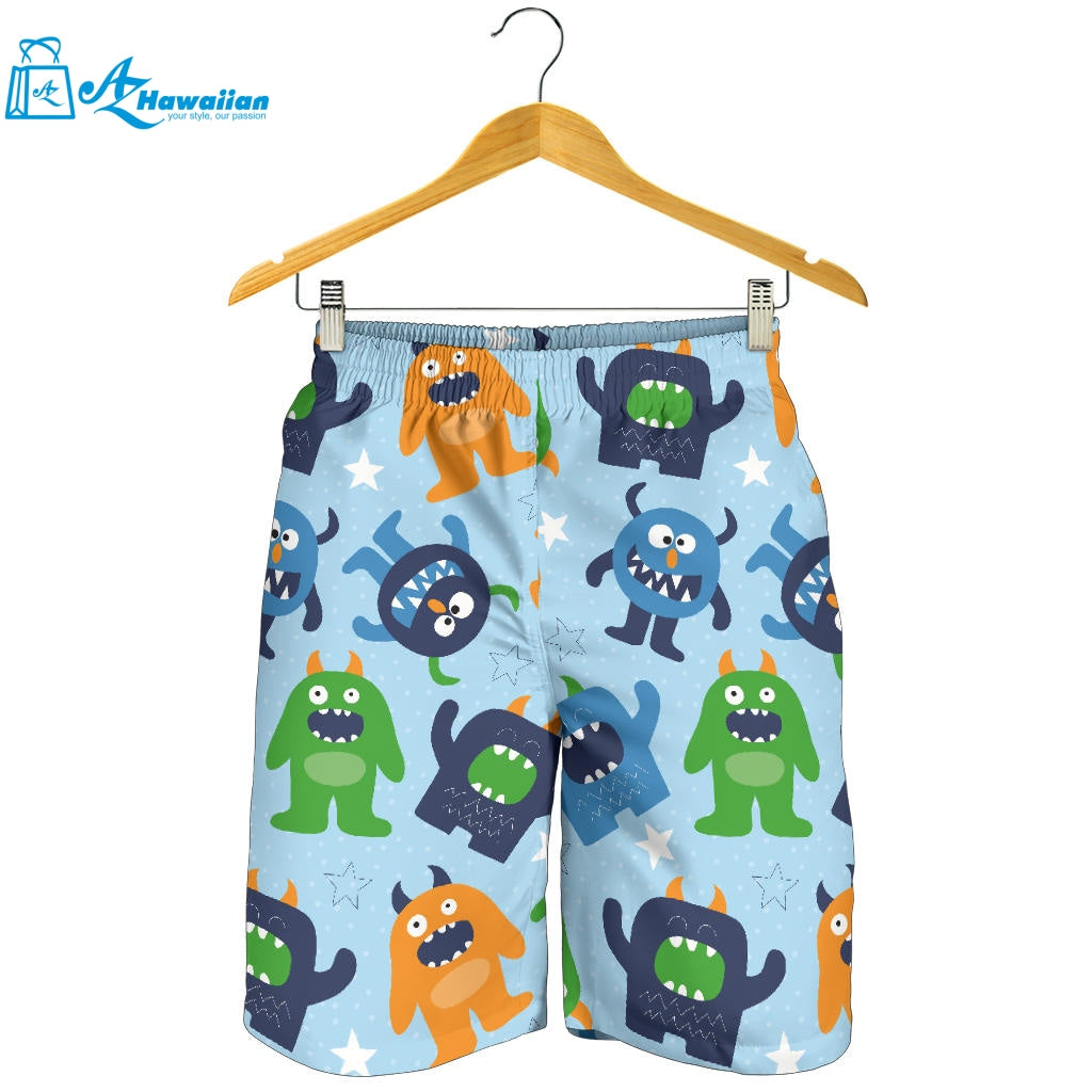 Alien Pattern Print Design 04 Men Shorts