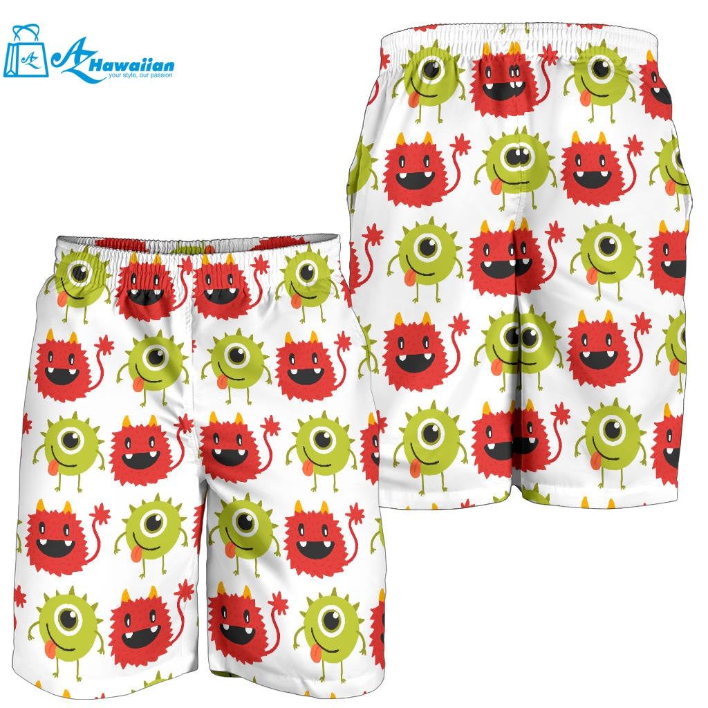 Alien Pattern Print Design 05 Men Shorts