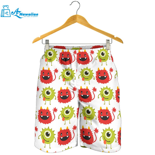 Alien Pattern Print Design 05 Men Shorts