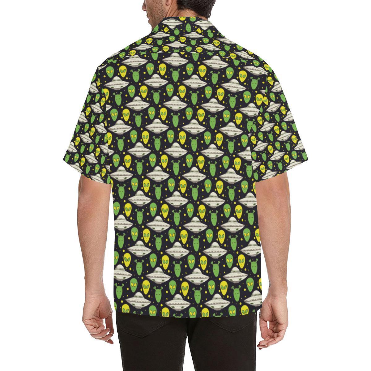 Alien Ufo Pattern Hawaiian Shirt