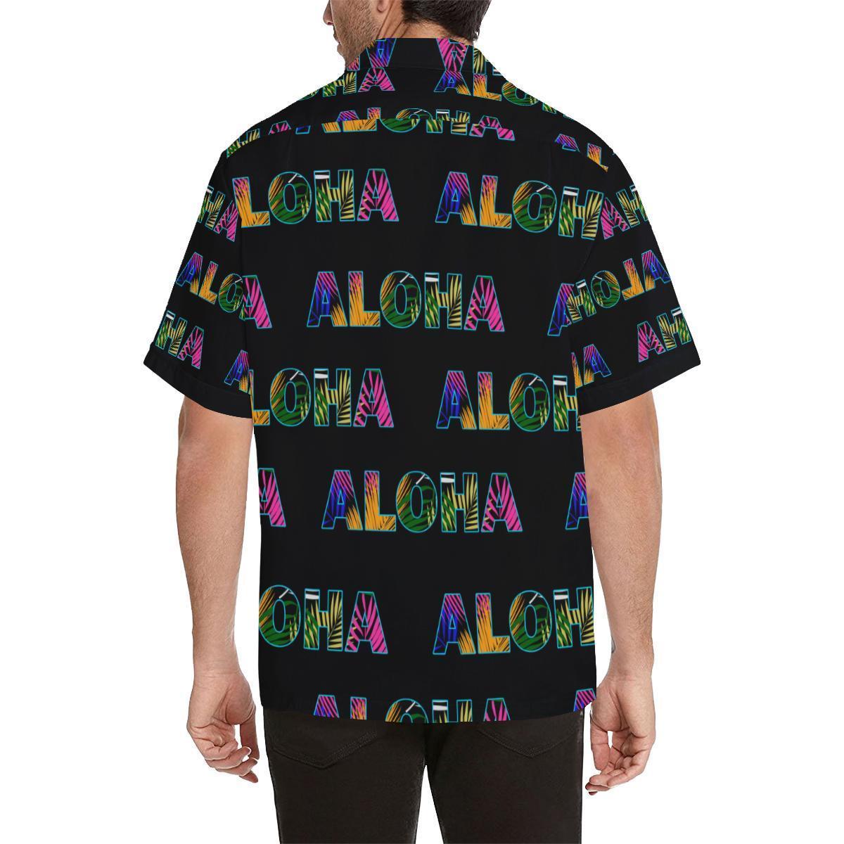 Aloha Hawaii Neon Hawaiian Shirt