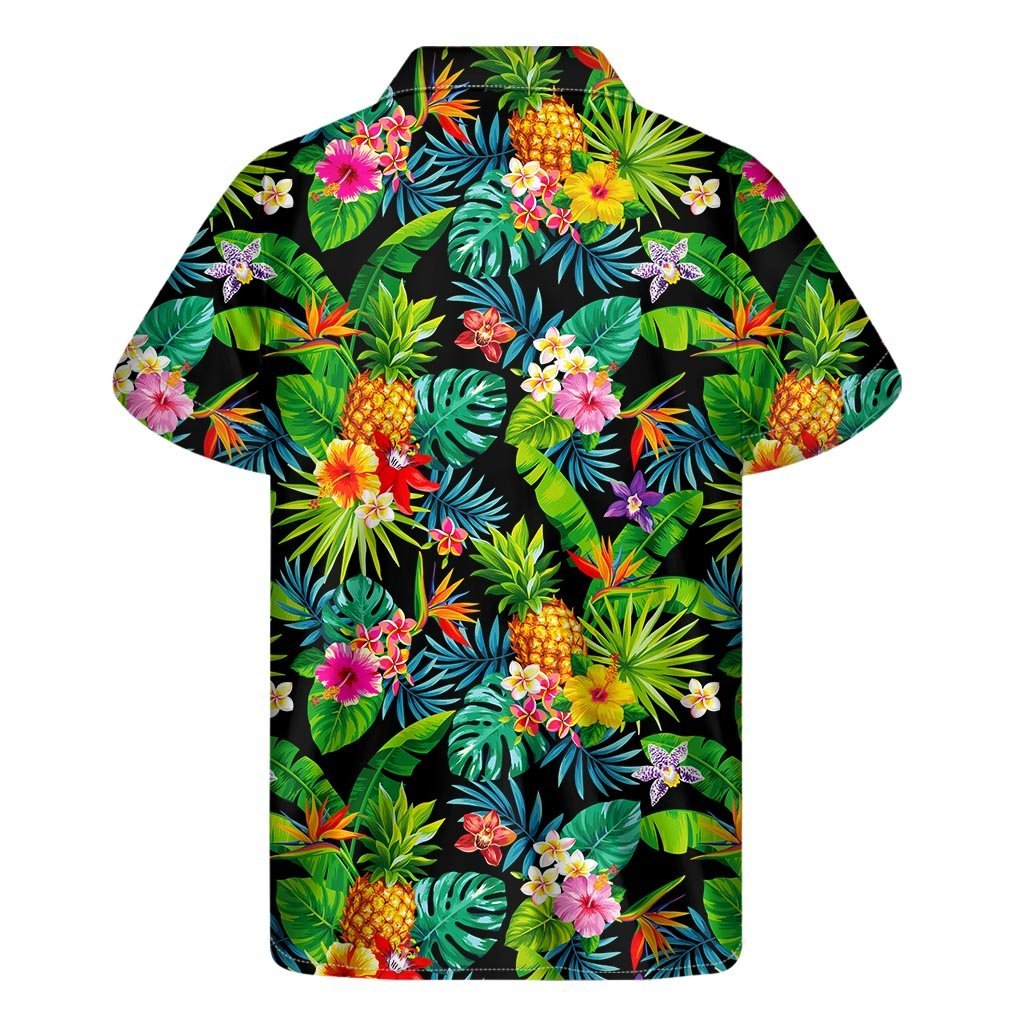 Aloha Hawaiian Tropical Pattern Print Mens Short Sleeve Shirt