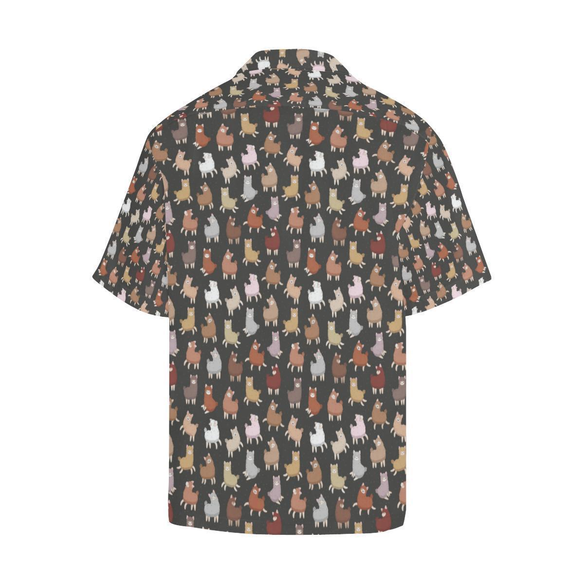 Alpaca Cute Design Themed Print Hawaiian Shirt