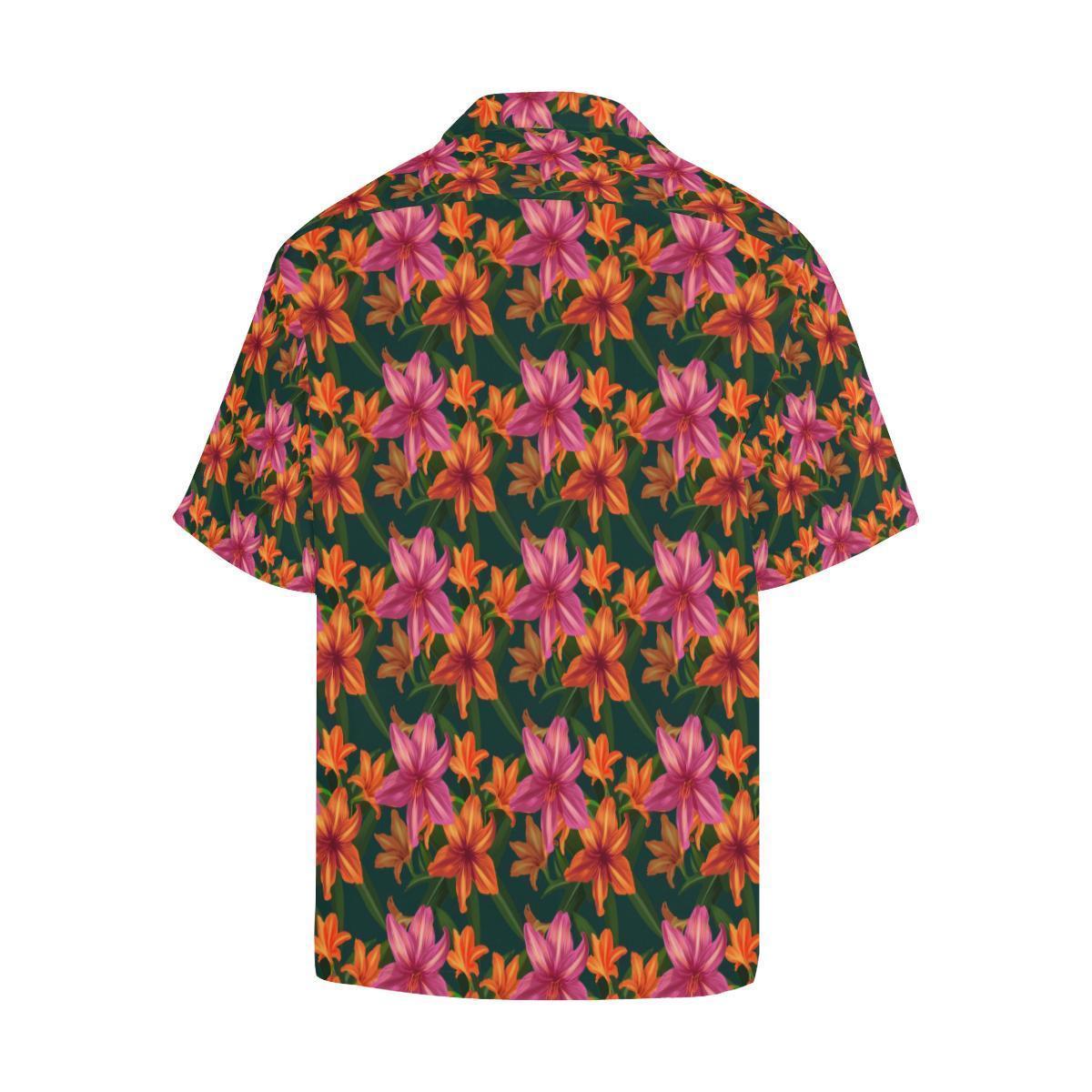 Amaryllis Pattern Print Design Al Hawaiian Shirt