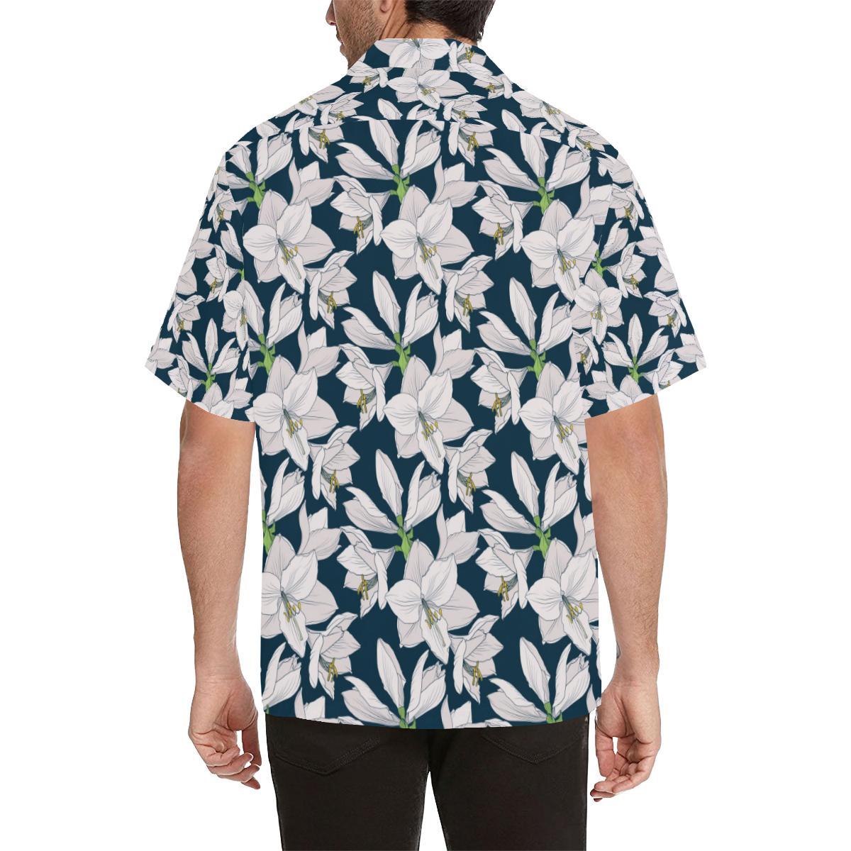 Amaryllis Pattern Print Design Al Hawaiian Shirt