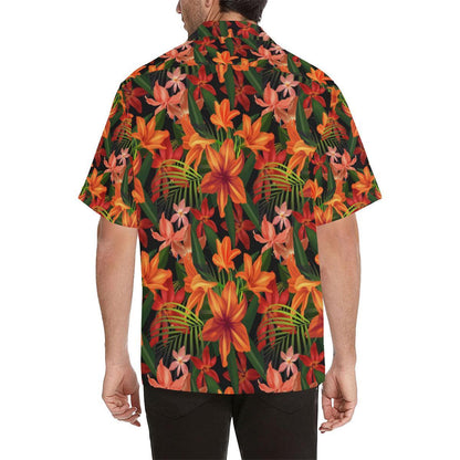 Amaryllis Pattern Print Design Al Hawaiian Shirt