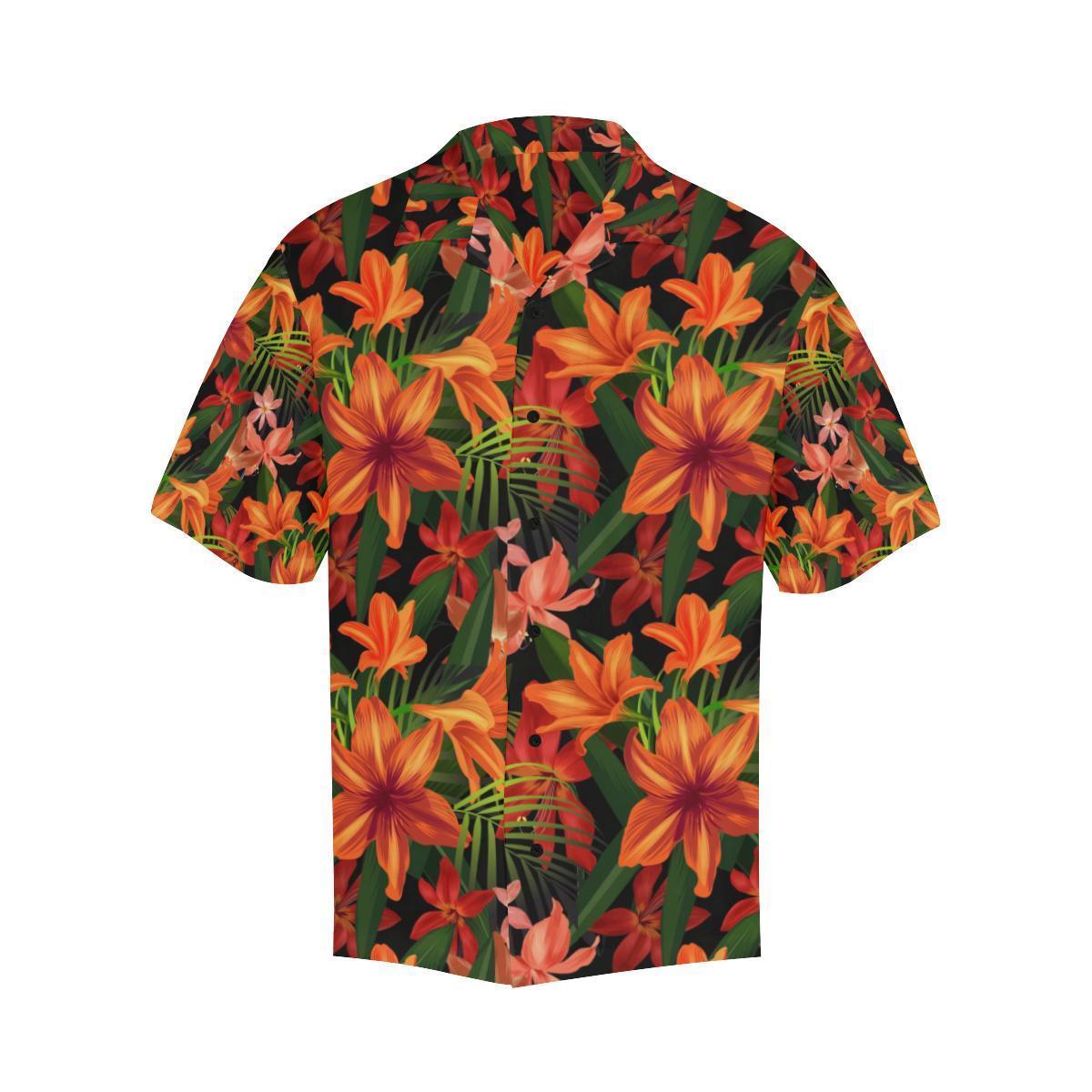 Amaryllis Pattern Print Design Al Hawaiian Shirt