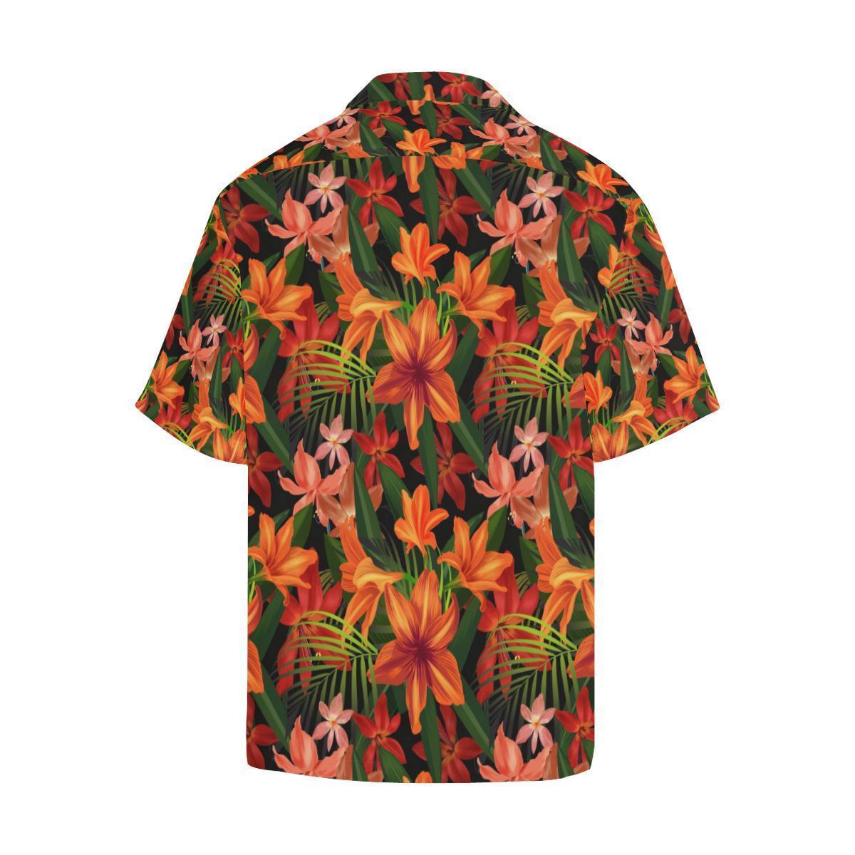 Amaryllis Pattern Print Design Al Hawaiian Shirt