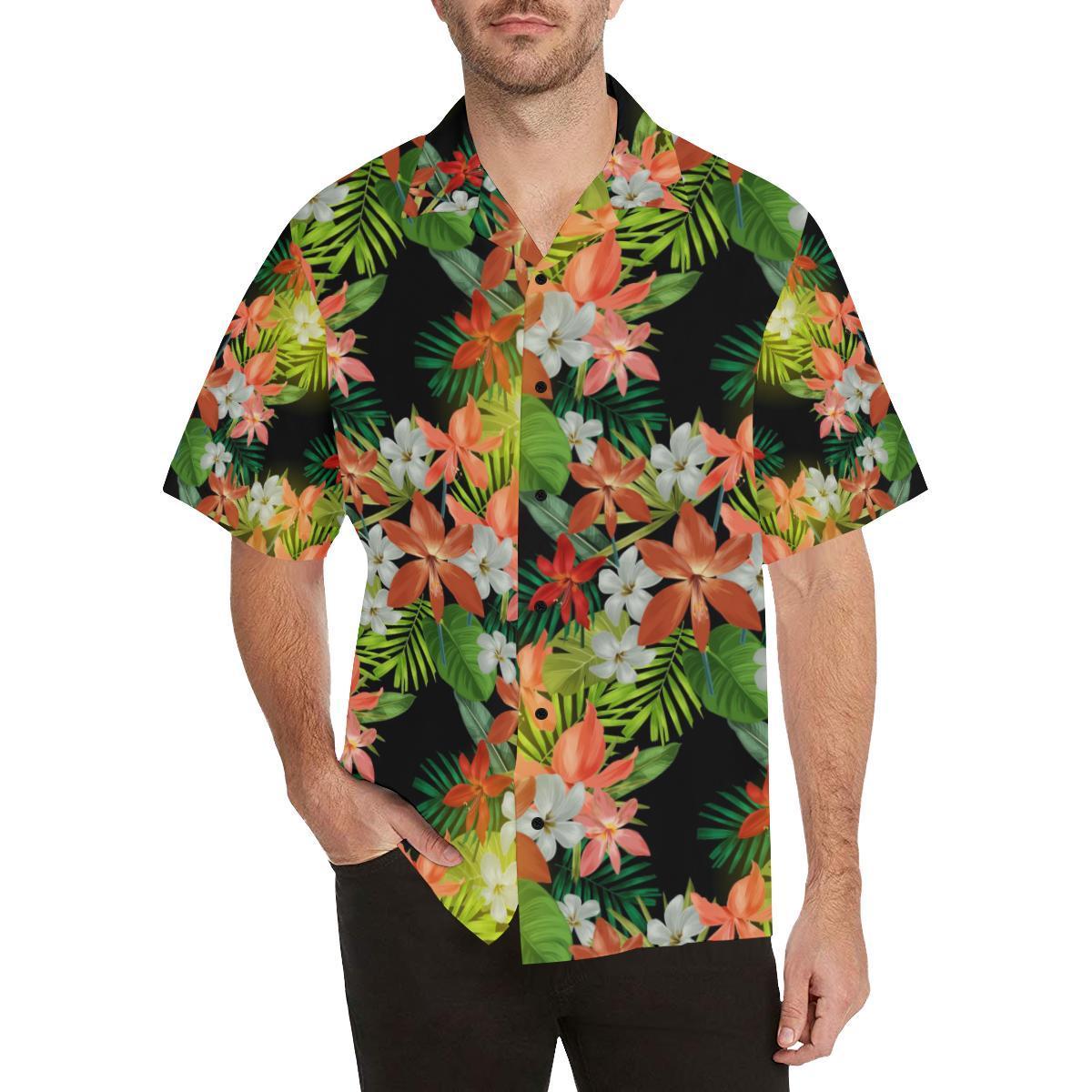 Amaryllis Pattern Print Design Al Hawaiian Shirt