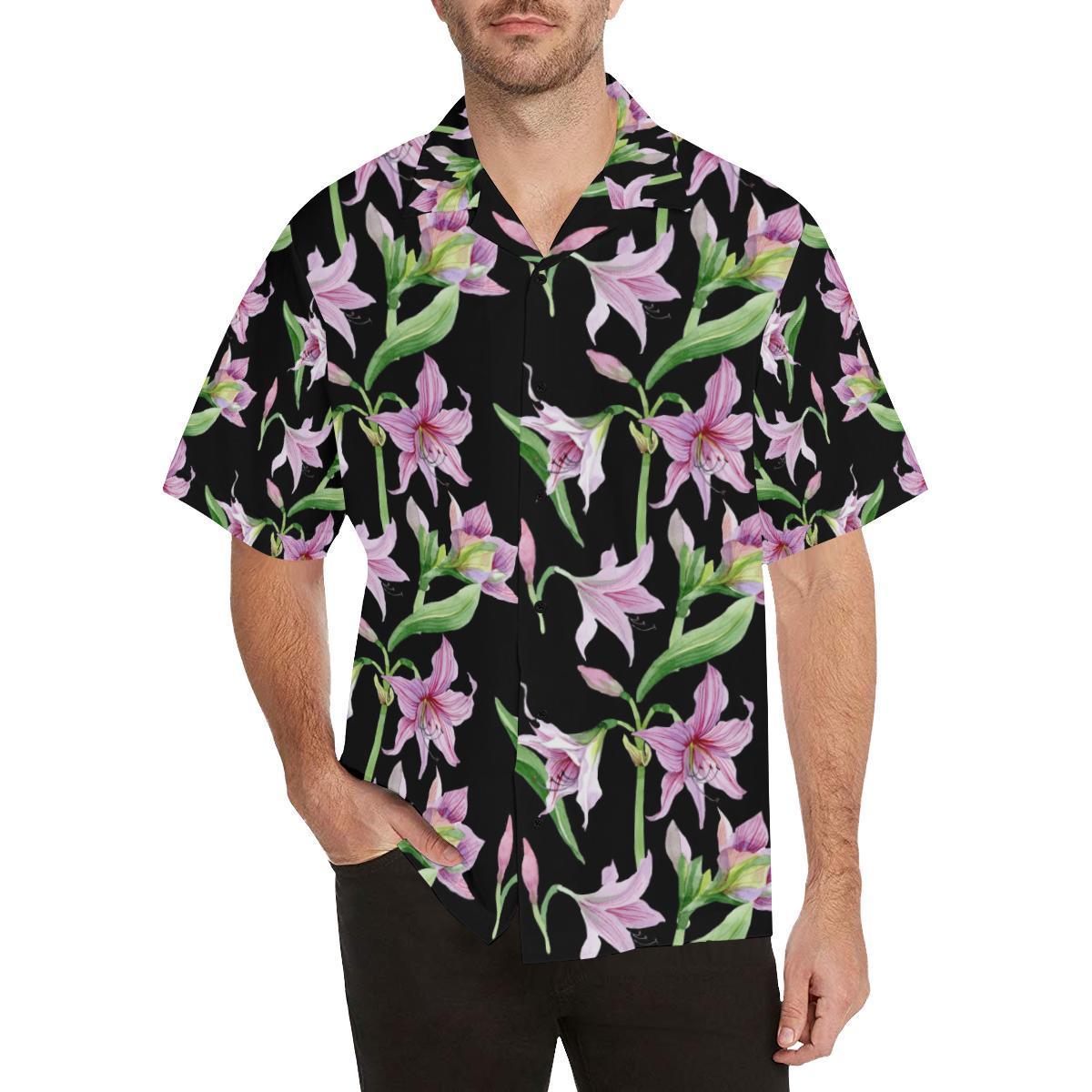 Amaryllis Pattern Print Design Al Hawaiian Shirt