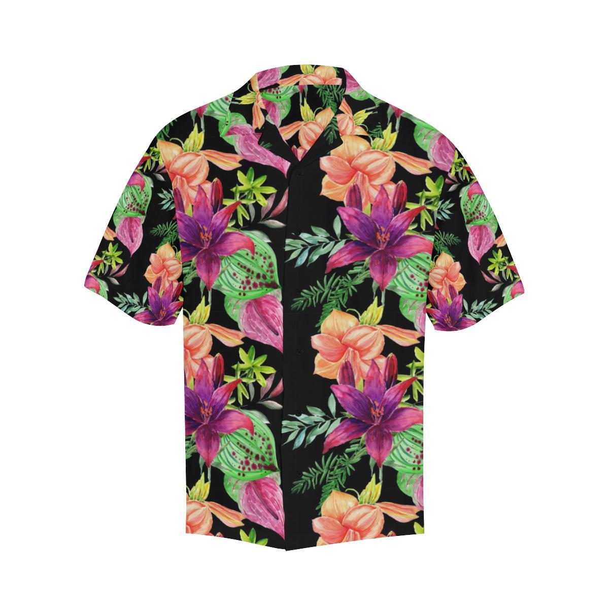 Amaryllis Pattern Print Design Al Hawaiian Shirt