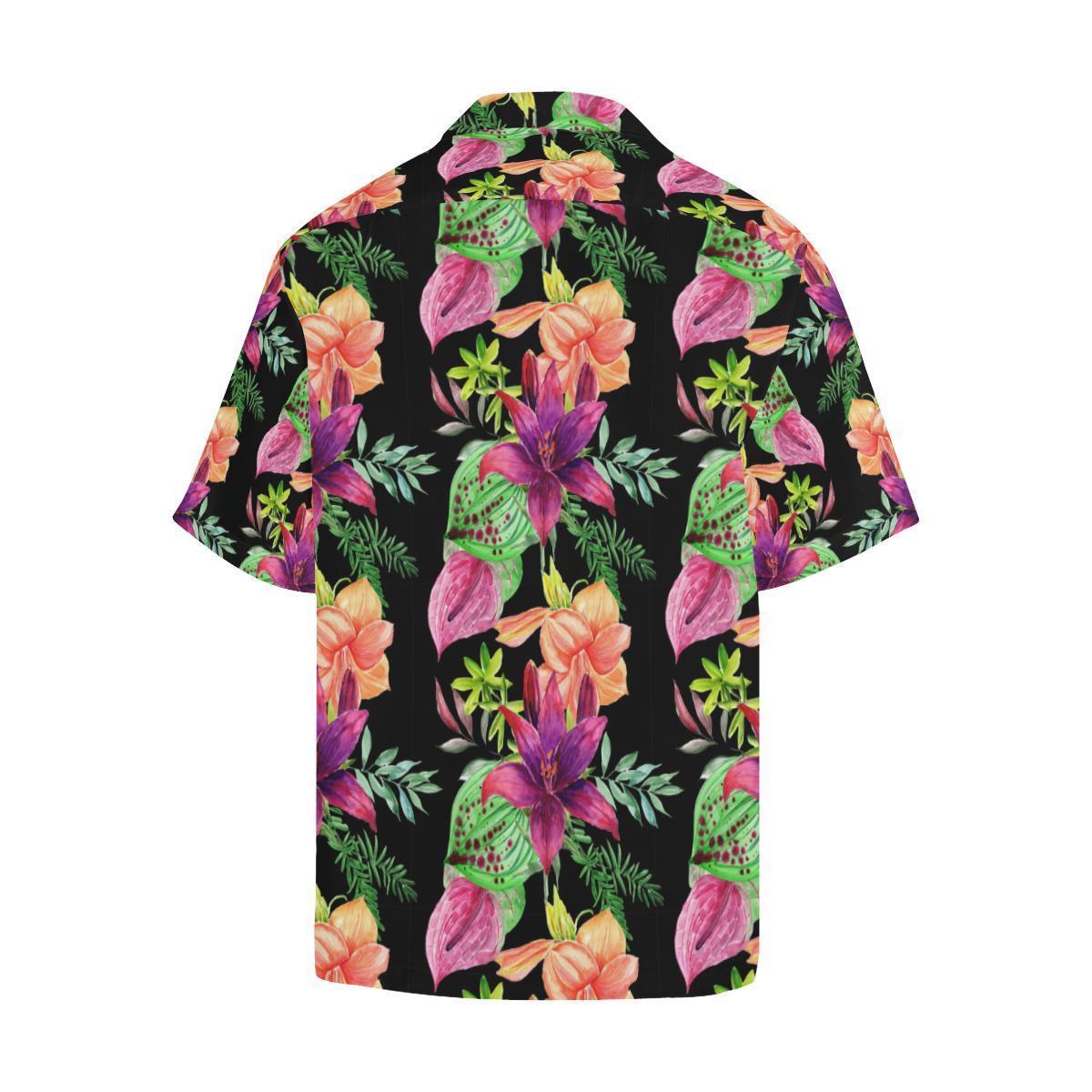 Amaryllis Pattern Print Design Al Hawaiian Shirt