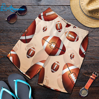 American Football Ball Design Pattern Men Shorts