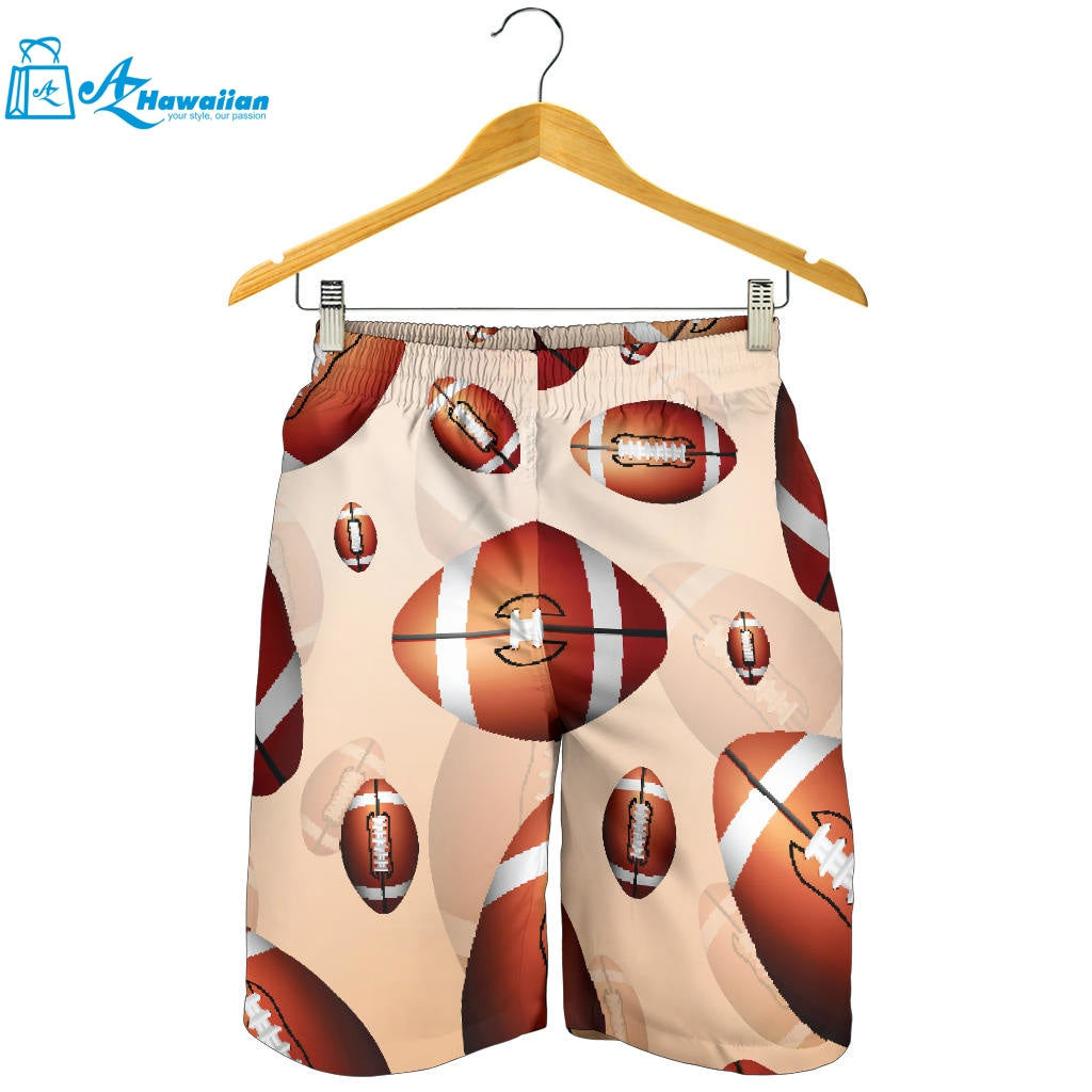 American Football Ball Design Pattern Men Shorts