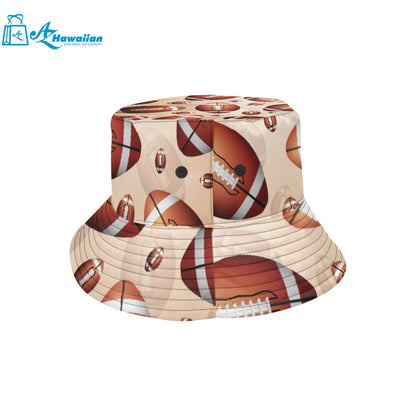 American football ball design pattern Unisex Bucket Hat