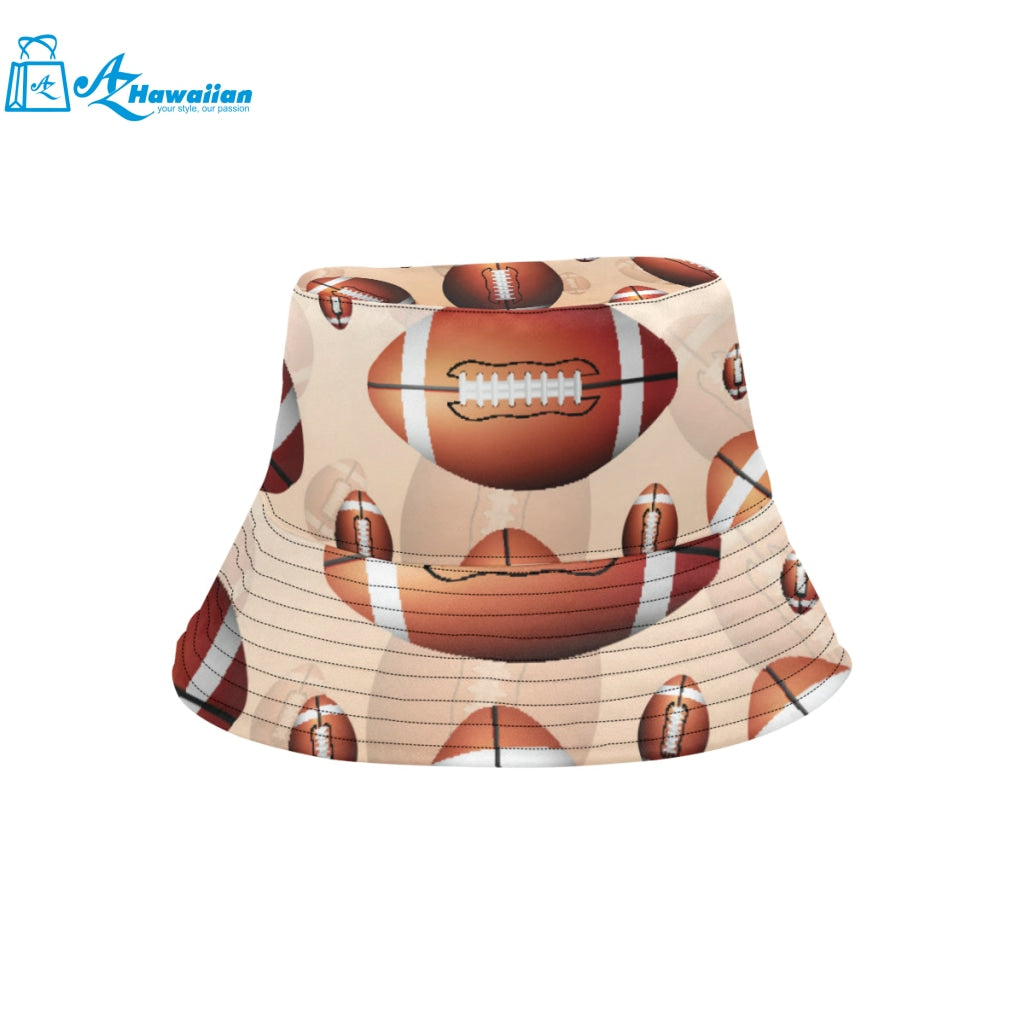 American football ball design pattern Unisex Bucket Hat