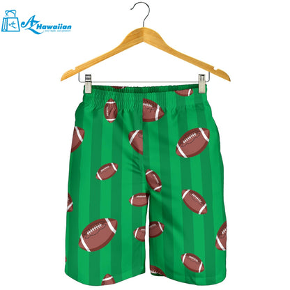 American Football Ball Field Background Men Shorts