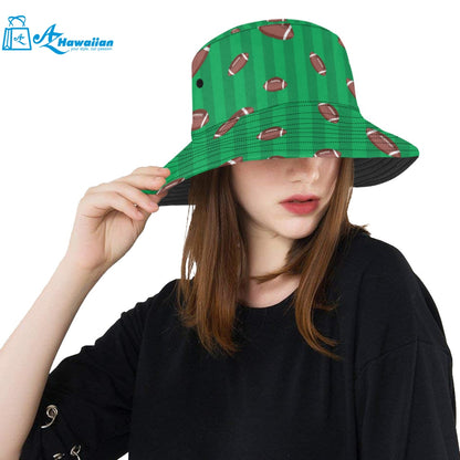 American football ball field background Unisex Bucket Hat