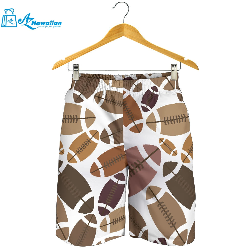 American Football Ball Pattern Men Shorts