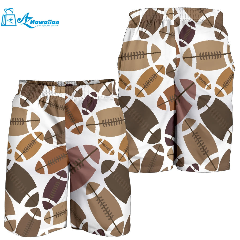 American Football Ball Pattern Men Shorts