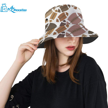 American football ball pattern Unisex Bucket Hat