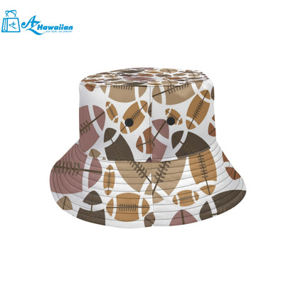 American football ball pattern Unisex Bucket Hat