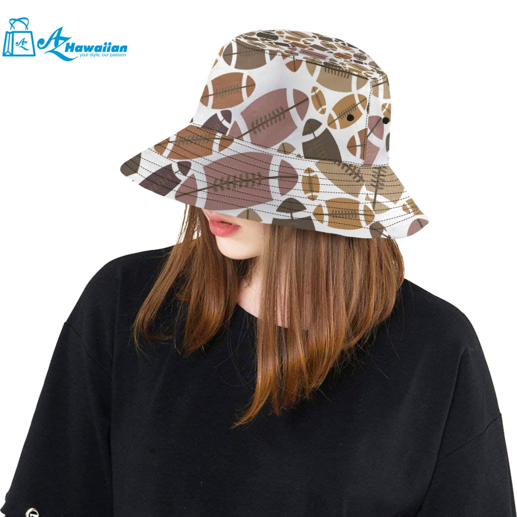 American football ball pattern Unisex Bucket Hat