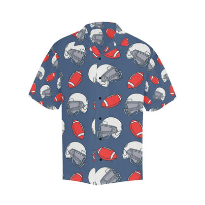 American Football Helmet Design Pattern Hawaiian Shirt