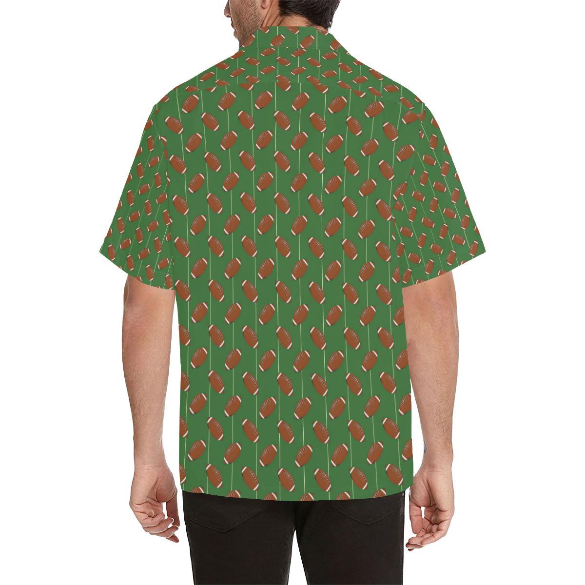 American Football On Field Themed Hawaiian Shirt