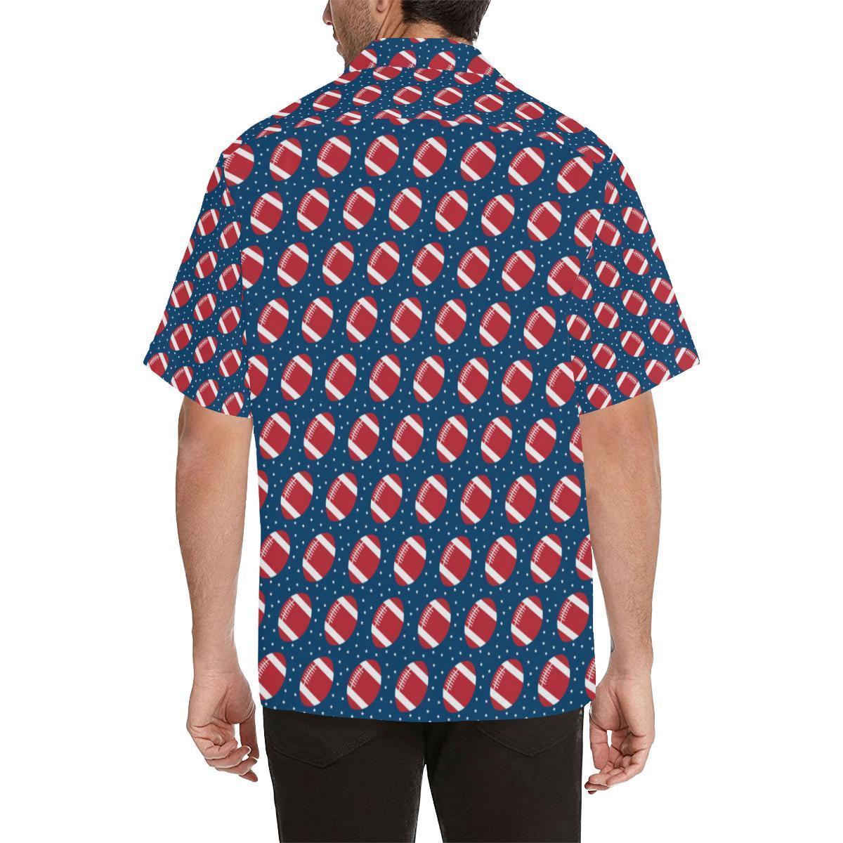 American Football Star Design Pattern Hawaiian Shirt