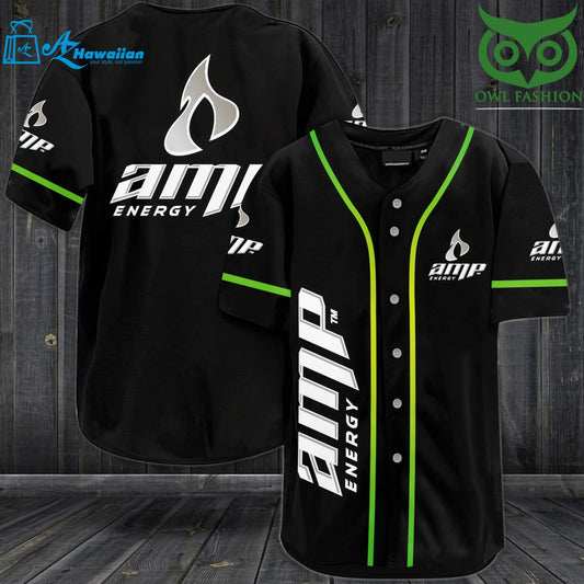 AMP Energy Baseball Jersey Shirt