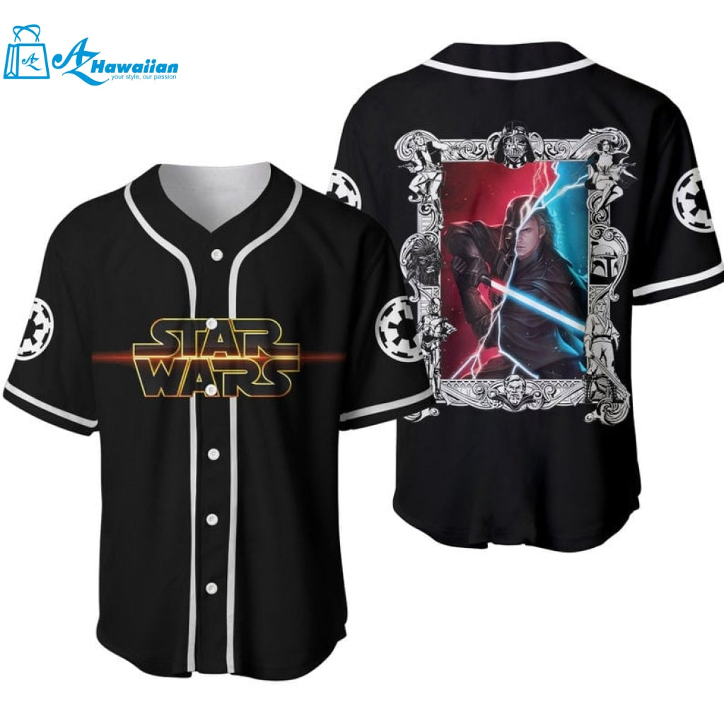 Anakin Skywalker Darth Vader Star Wars All Over Print Unisex Baseball Jersey 