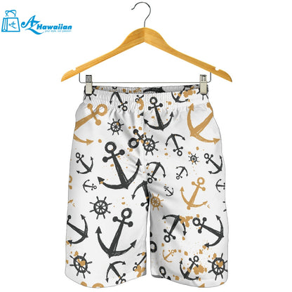 Anchors Rudders Pattern Men Shorts