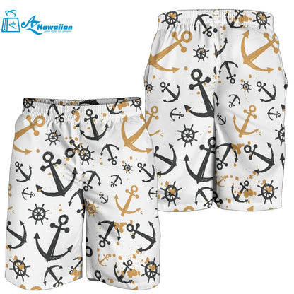 Anchors Rudders Pattern Men Shorts