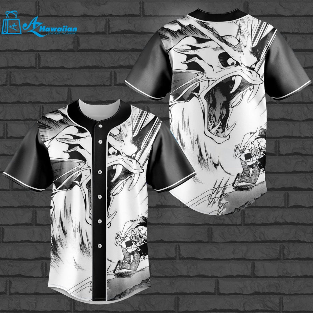 Angry Pokemon All Over Print 3D Baseball Jersey