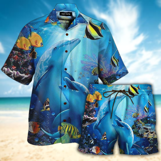 Dolphin Amazing Hawaiian Shirt Set | Unisex | HS1057