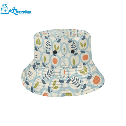 apples leaves pattern Unisex Bucket Hat