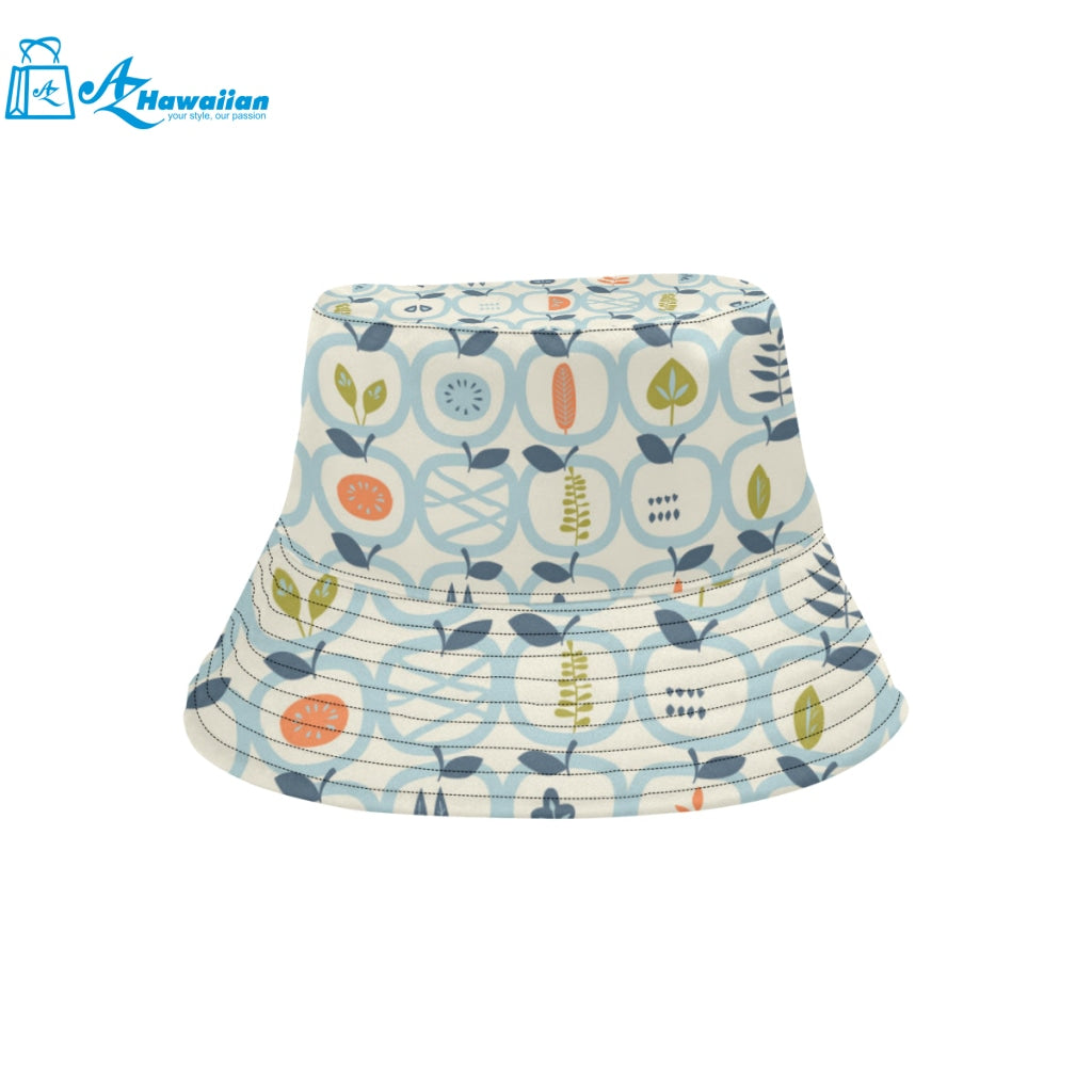 apples leaves pattern Unisex Bucket Hat