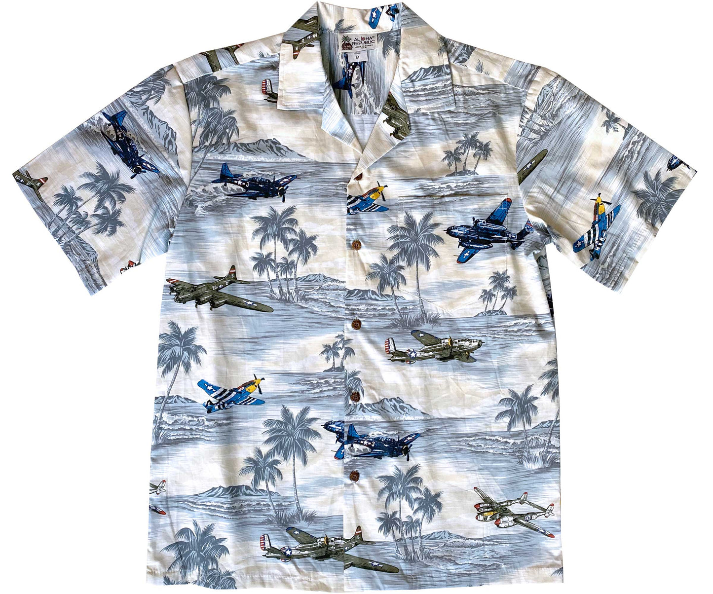 Vintage Air Power GrayHawaiian Shirt Made In Hawaii, Summer Shirt, Beach Shirts